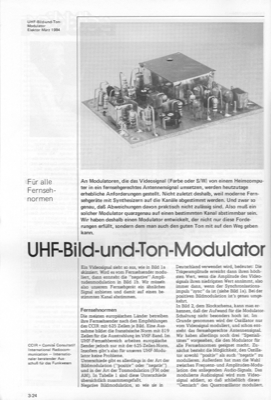 UHF-Bild-Ton-Modulator