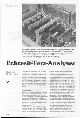 Echtzeit-Terz-Analyser, Teil 2