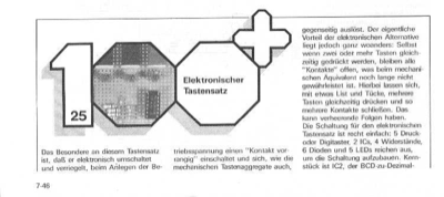 Elektronischer Tastensatz (mit 4028)