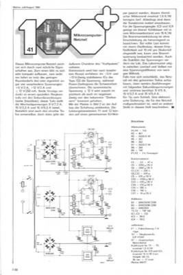 Mikrocomputer-Netzteil (mit 723)