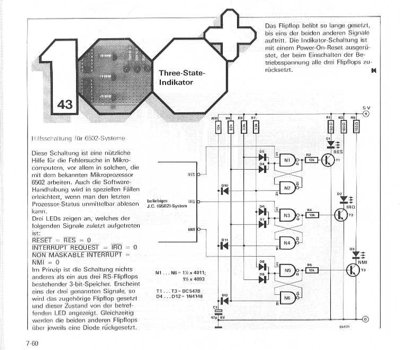 Tri-State-Indikator (LEDs, Zustandsspeicherung)