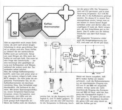 Kaffee-Thermometer (LED, LM35)