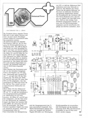 Universal-Timer (Netzfrequenz, Teiler)