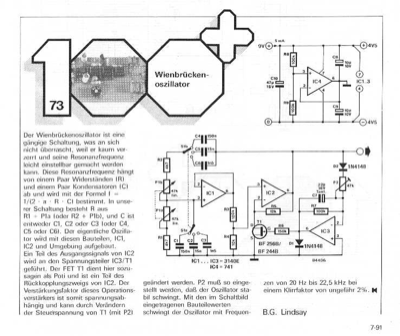 Wienbrücken-Oszillator (20kHz)