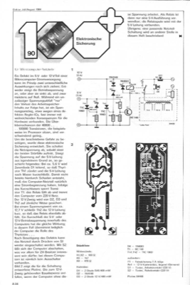 Elektronische Sicherung (Überspannungsschutz)