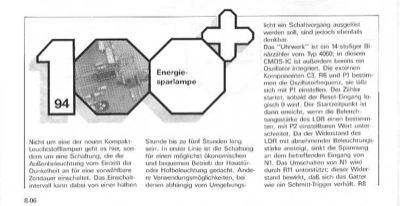 Energie-Sparlampe (Beleuchtung, Lichtgesteuert)