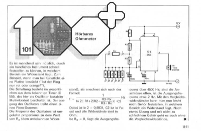 Hörbares Ohmmeter (555)