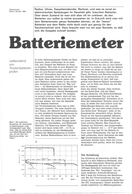 Batterie-Tester (Trockenbatt prüfen)