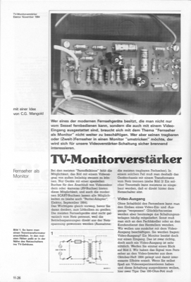 TV-Monitor-Verstärker (Video-Eingang)