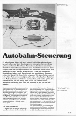 Autobahn-Steuerung