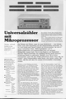 Universal-Zähler mit uP (bis 1,2 GHz LS7060)