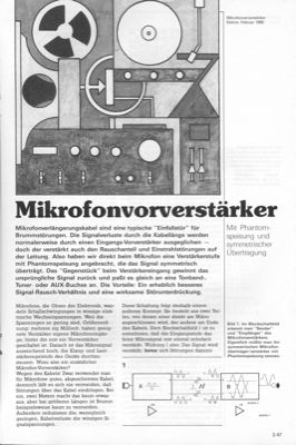 Mikrofon-Vorverstärker