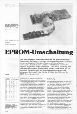 EPROM-Umschaltung