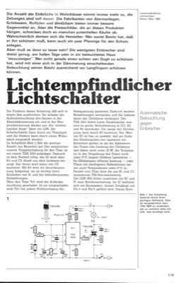 Aussen-Beleuchtungs-Schalter (Alarm)