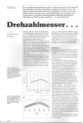 Drehzahlmesser (Drehmomentanzeige)