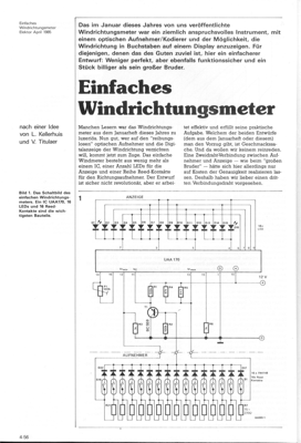 Windrichtungs-Messer (Reed Kontakte)