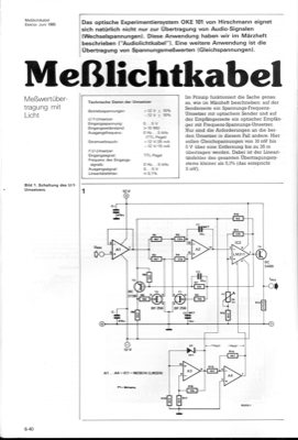 Lichtleiter-Übertrager