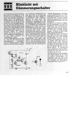 Blinklicht mit Dämmerungsautomatik (ohne IC)