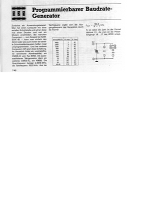 Baudrate-Generator programmierbar