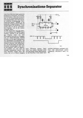 Synchronisations-Separator (Composite Sync zu Hor und Vert Synch)