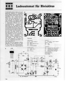 Ladeautomatik für Bleiakkus (mit L200, 500mA)