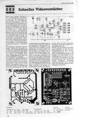 Schneller Video-Verstärker (30MHz)