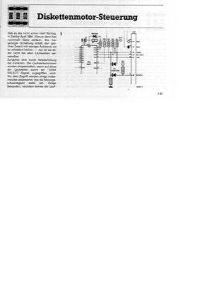 Diskettenmotor-Steuerung