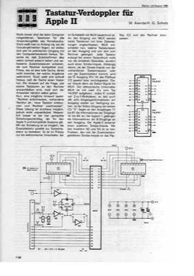 Tastaturverdoppler für Apple II (Multiplexer)