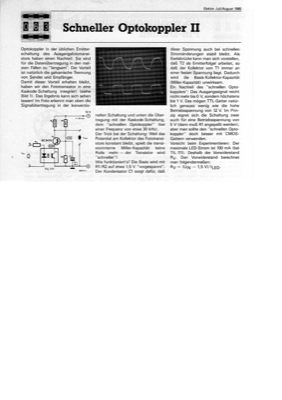 Schneller Optokoppler, Teil 2 (30kHz)