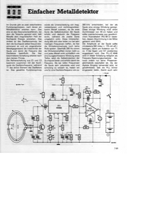 Einfacher Metalldetektor (mit 4046)