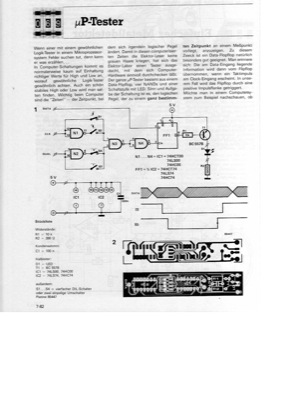 Mikroprozessor-Tester (Logik Pegel checken)