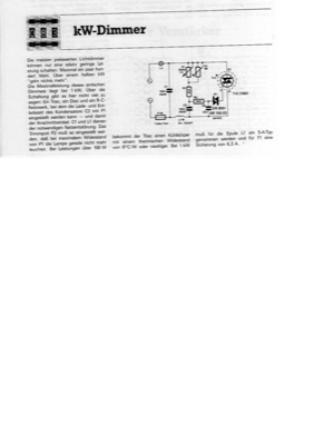 kW-Dimmer (220V 1kW)