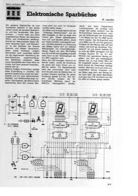 Elektronische Spardose (Münzzähler)