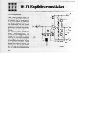 Hi-Fi-Kopfhörerverstärker (Leitungstreiber 1W)