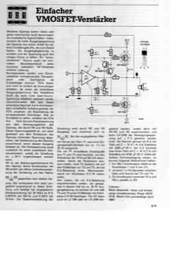 VMOSFET-Verstärker (35 Watt)