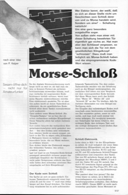 Morse-Schloss (Klingel)