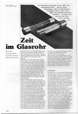 Zeit im Glasrohr