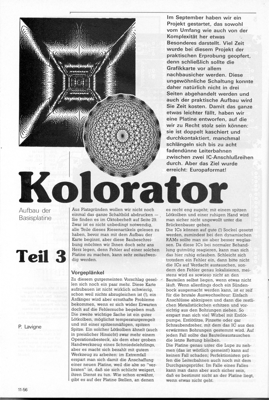 Kolorator, Teil 3