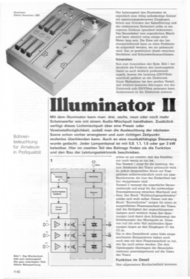 Illuminator, Teil 2 (Disco-Lampensteuerung v. Mischpult)