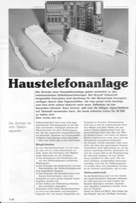 Haus-Telefonanlage