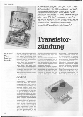 Transistor-Zündung