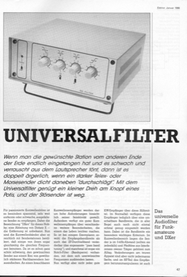 Universalfilter