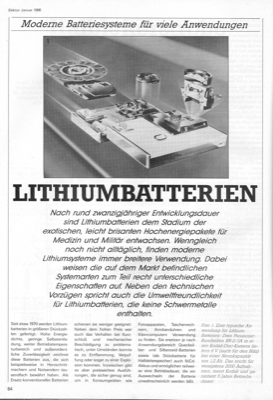 Lithium-Batterien