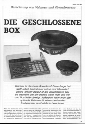 Lautsprecher-Box