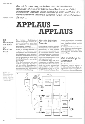 Geräusch-Generator Applaus Rauschen