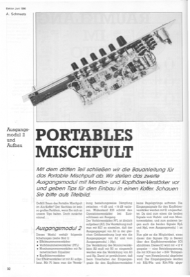 Mischpult portabel