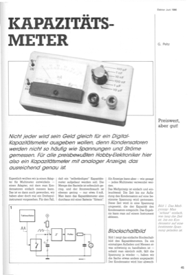 Kapazitäts-Meter