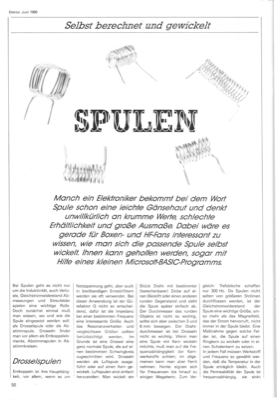 Spulen berechnen (Programm)