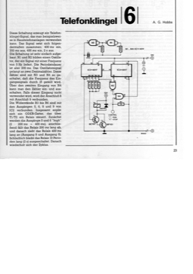 Telefonklingel (Klingelgenerator fürs Haustelefon)