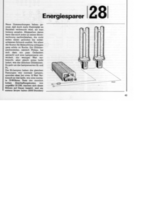 Energiesparer (SL-Lampen als Glühbirnen-Ersatz)